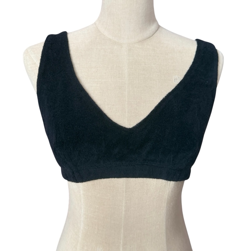 DONNI.‎ Black V-Neck Top NWT Size L